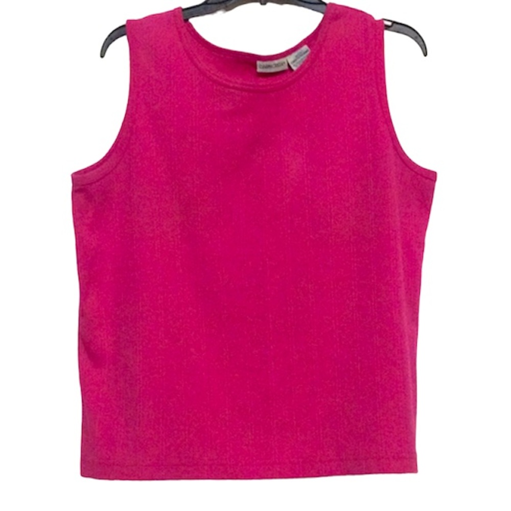 🌞 Cabin Creek Vintage yet Fashionable thick Barbiecore Pink Tank Top women XLP